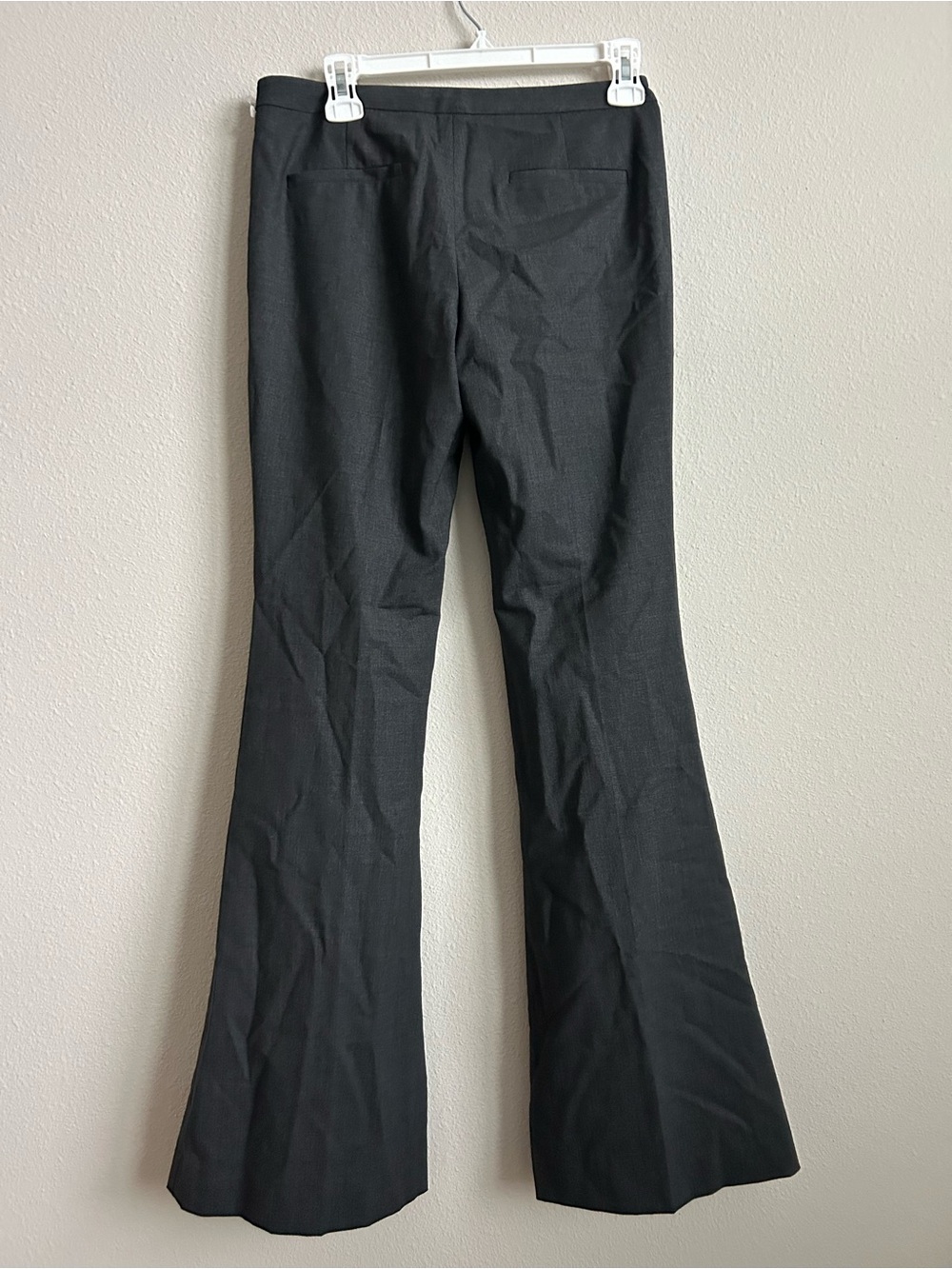 NWT 235$ Theory Dark Gray 96% Wool Wide Leg Dress Pants - Picture 11 of 13